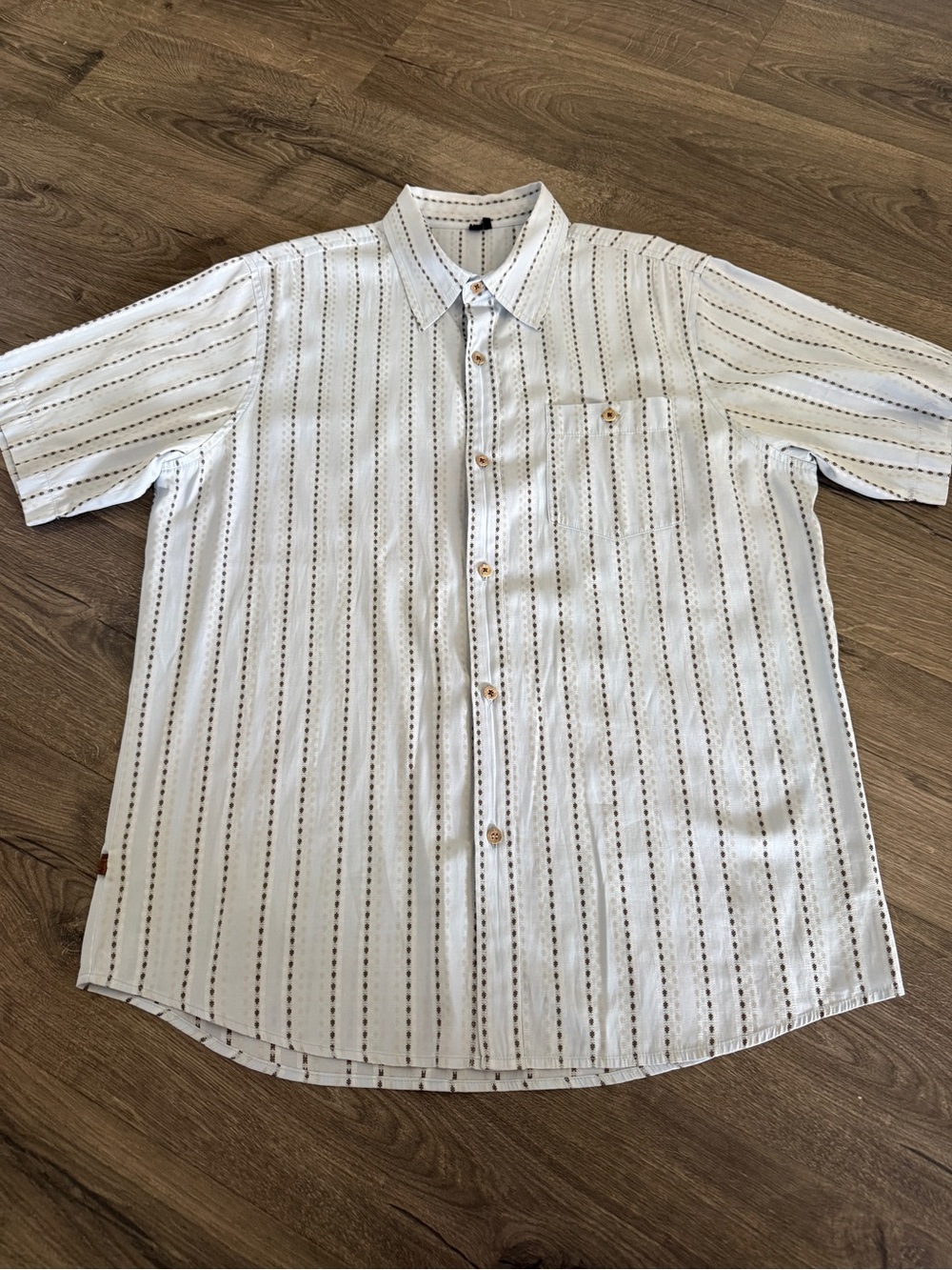 RUSTY MENS blue button up XL